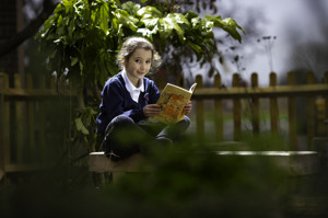 Peaceful Reading in garden